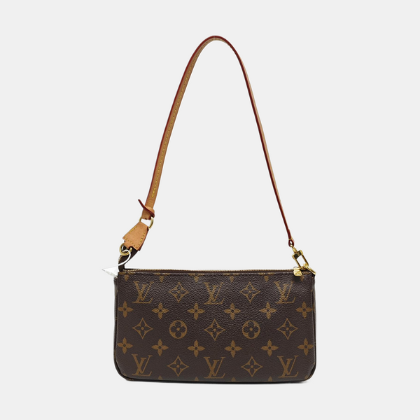 POCHETTE ACCESSOIRES GM Monogram Coated Canvas Brown