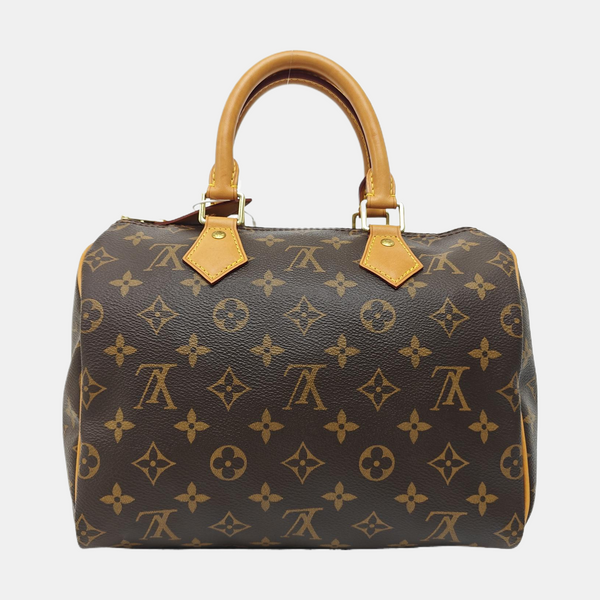 SPEEDY 25 Monogram Coated Canvas Brown