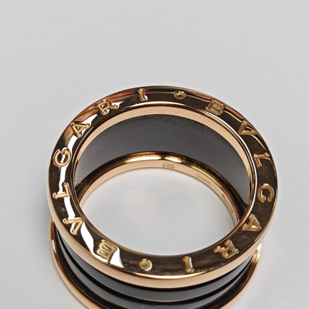 B.ZERO1 18k Rose Gold Ring EU 55