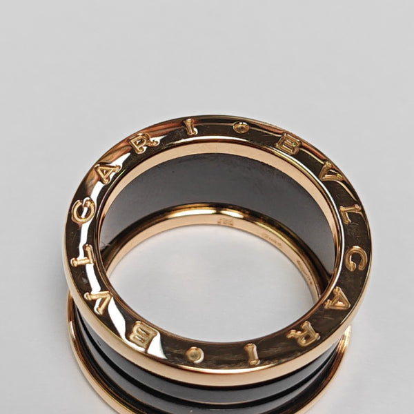 B.ZERO1 18k Rose Gold Ring EU 55