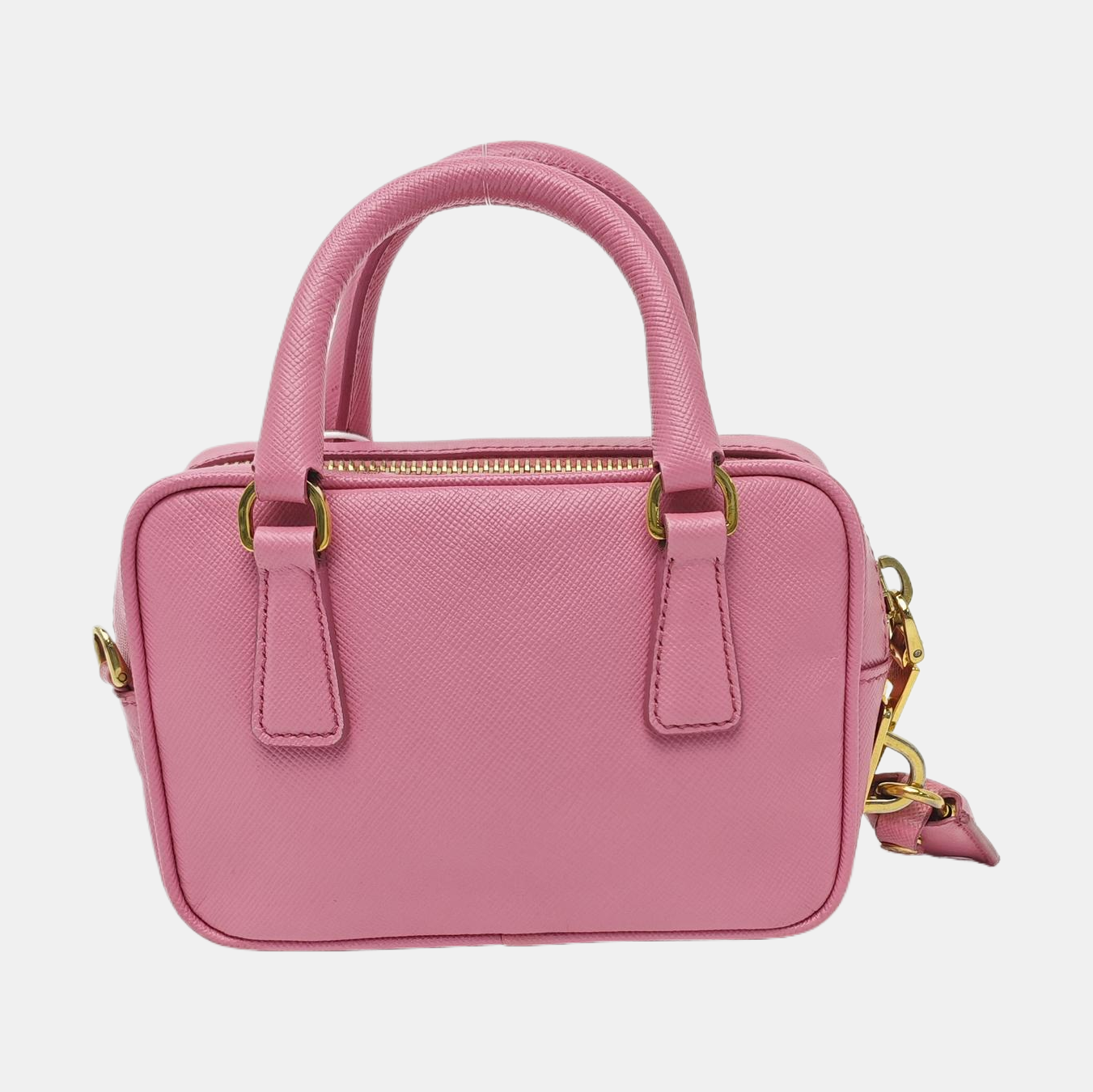 Saffiano Calfskin Shoulder Bag Pink