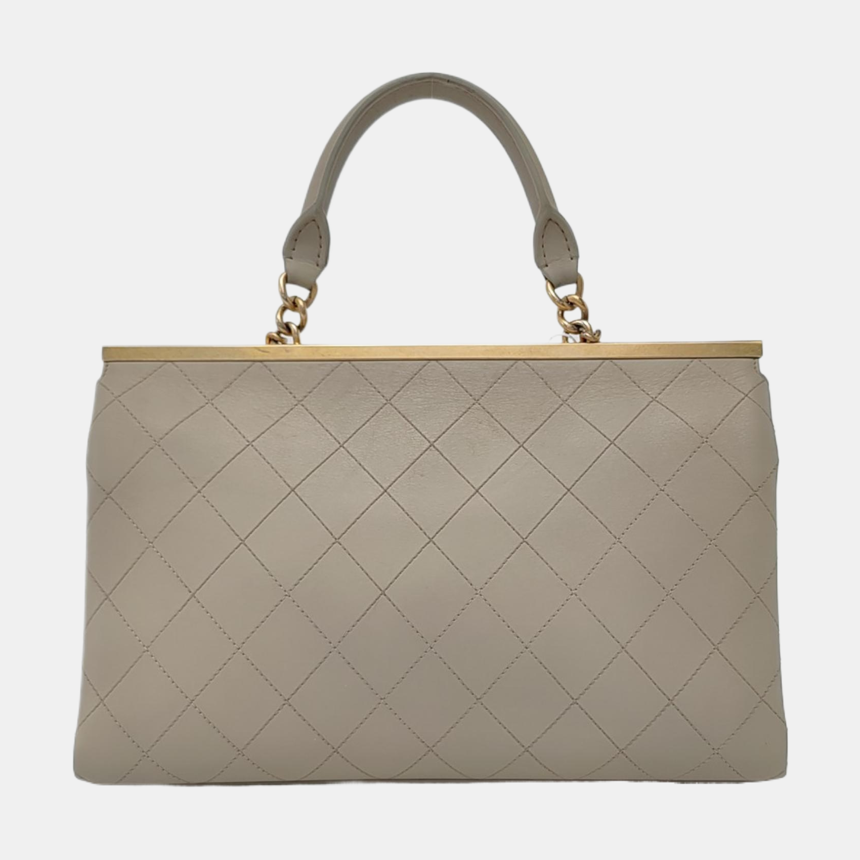 Quilted Lambskin White