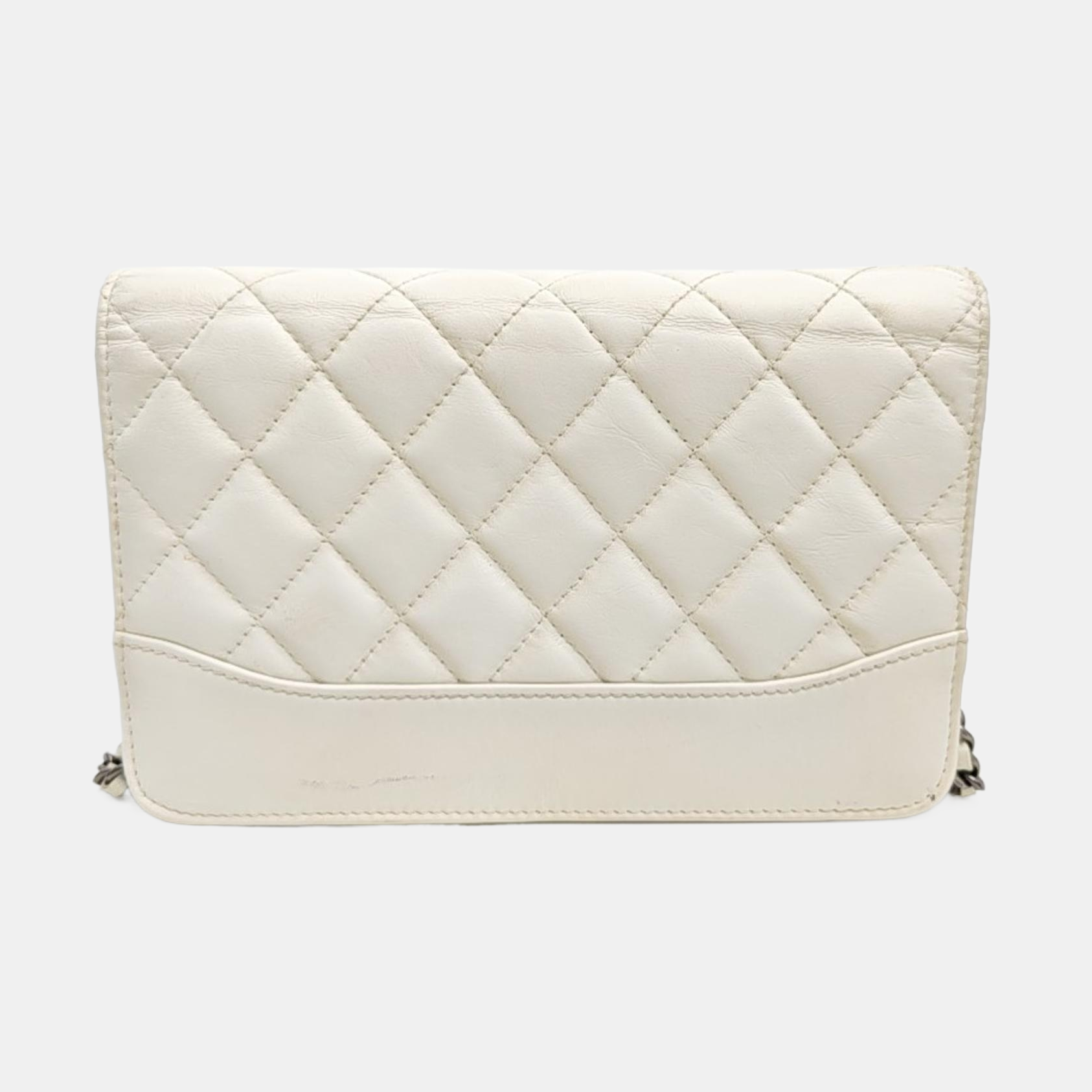 WOC Quilted Calfskin White