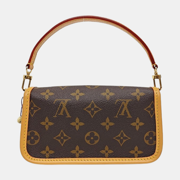 DIANE Nano Monogram Coated Canvas Brown