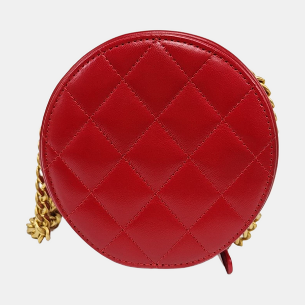 22K Quilted Lambskin Red