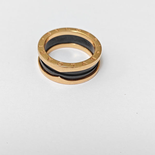B.ZERO1 18k Rose Gold Ring EU 58