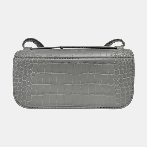 Round Small Calfskin Gray