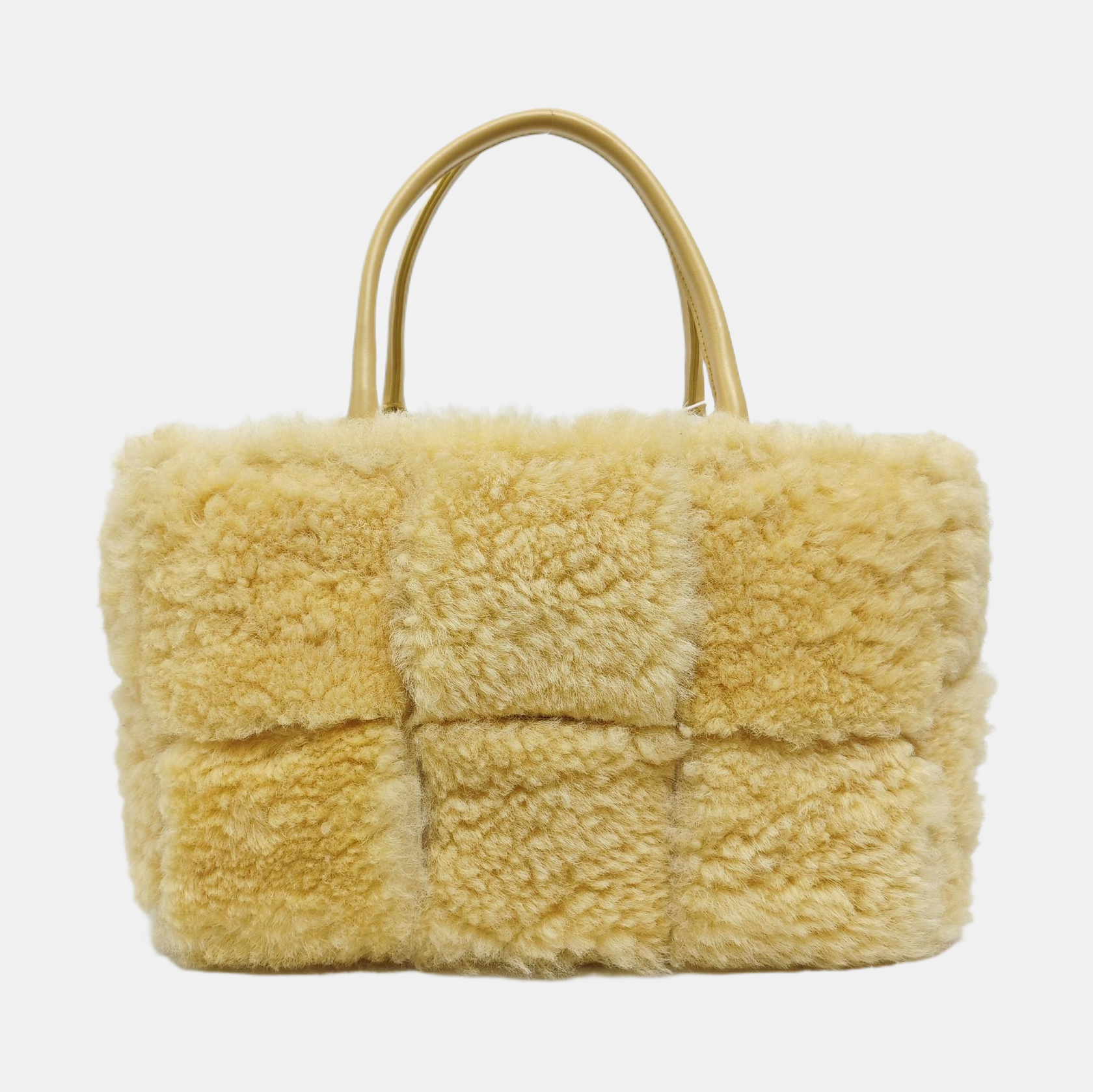 Authenticated pre-owned  Arco Sheepskin Yellow - Tote Bag at Looply
