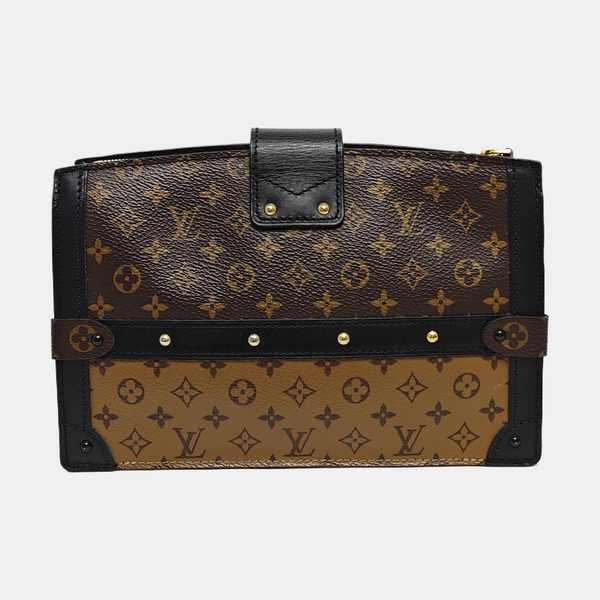 TRUNK Monogram Coated Canvas Brown
