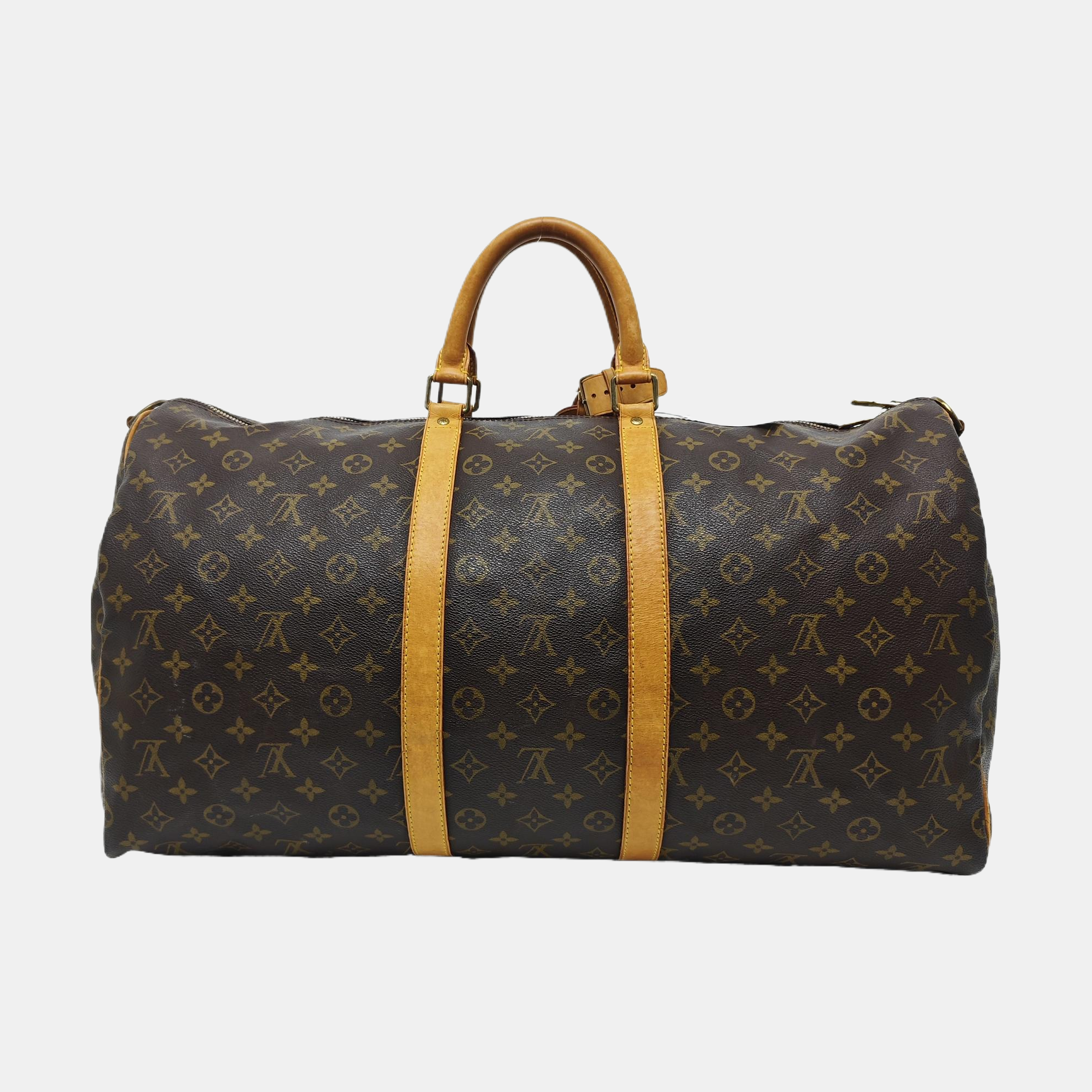 SAC SOUPLE 55 Monogram Coated Canvas Brown