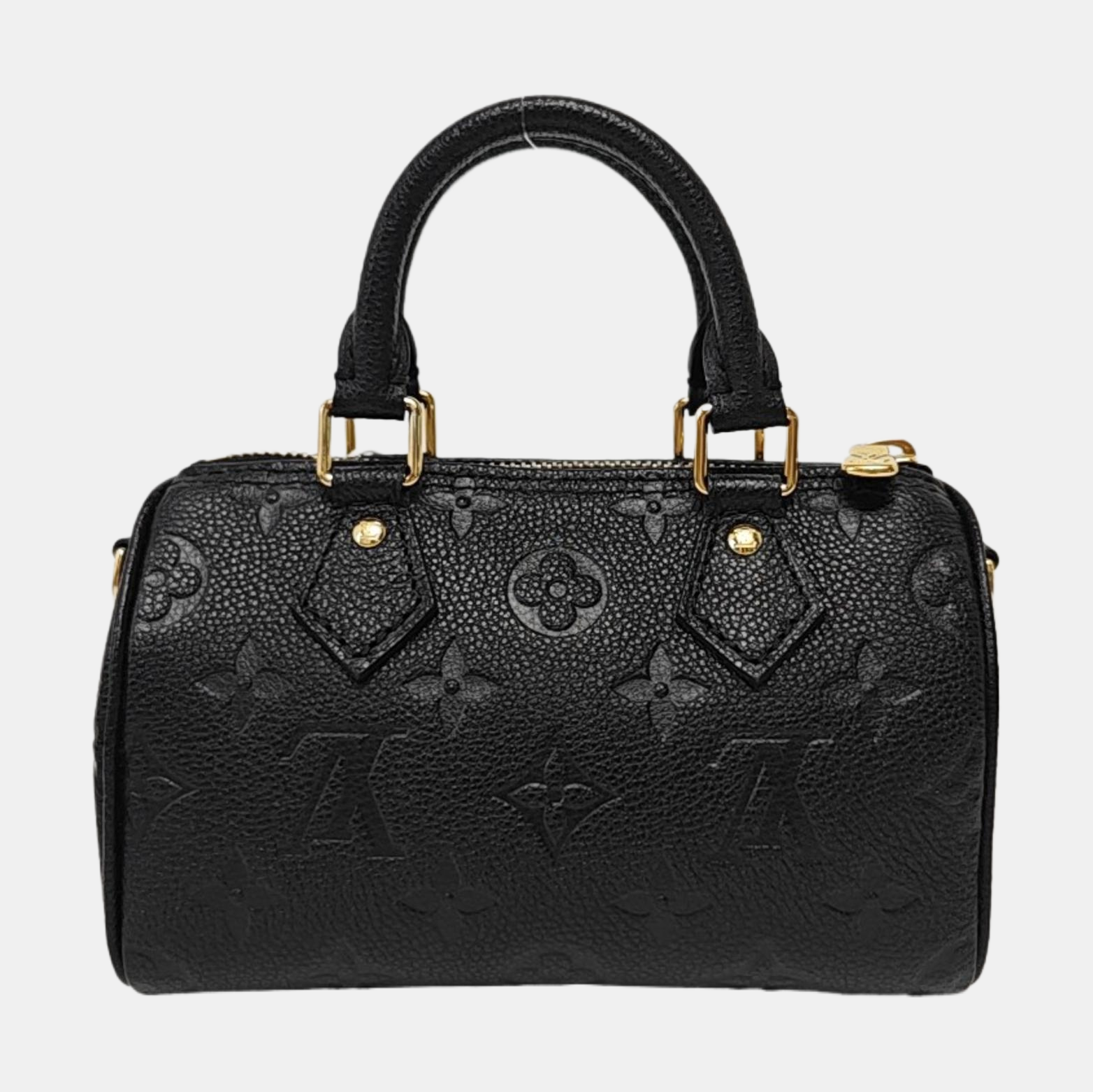 SPEEDY Nano Monogram Calfskin Black