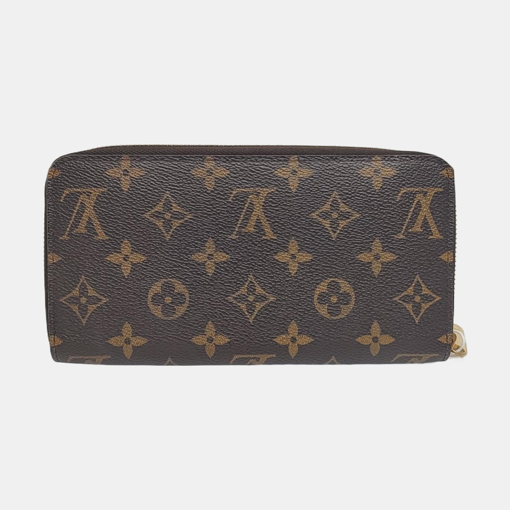 ZIPPY Monogram Coated Canvas Brown Wallet