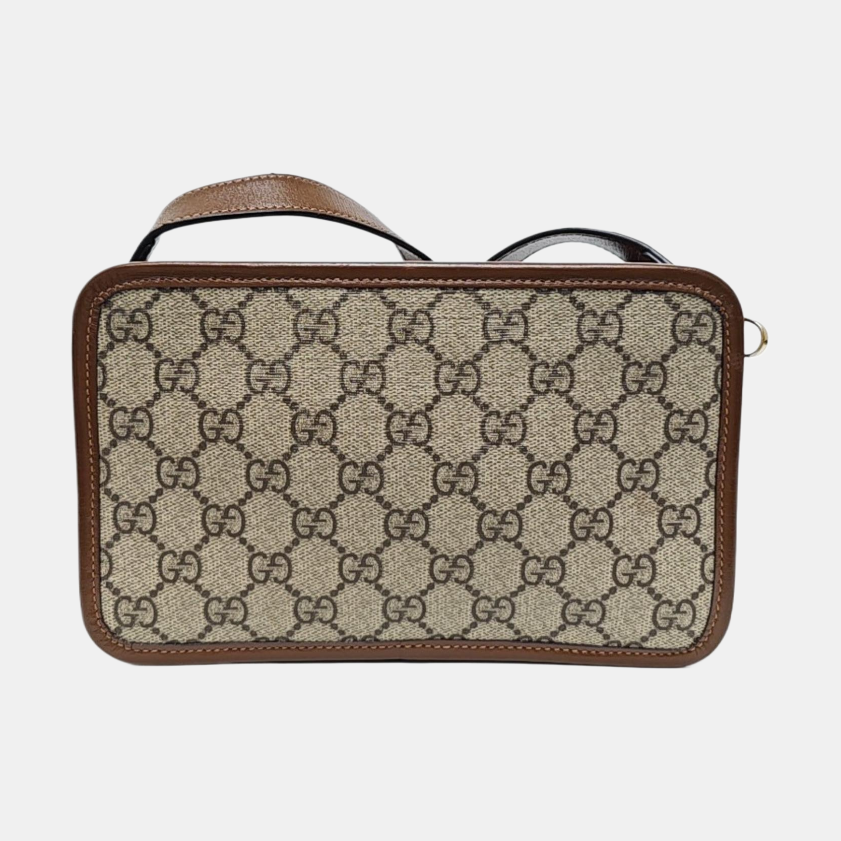 GG Supreme Mini Monogram Coated Canvas Beige