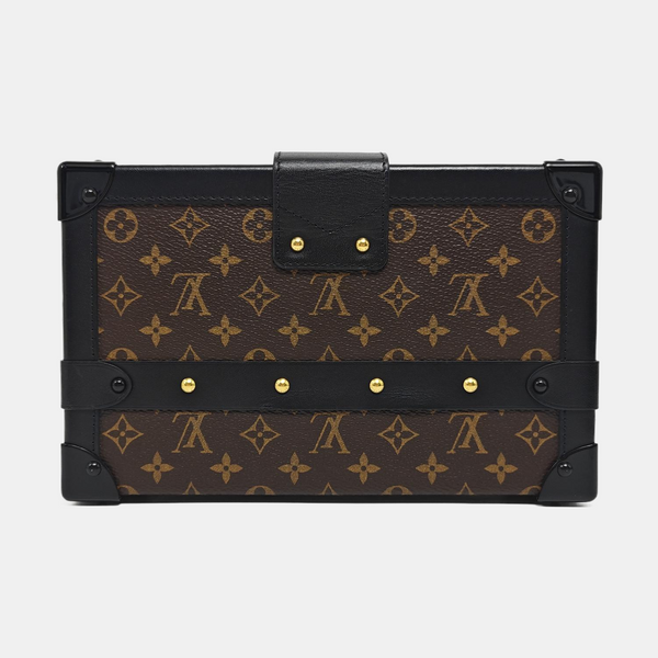 PETITE MALLE Monogram Coated Canvas Brown