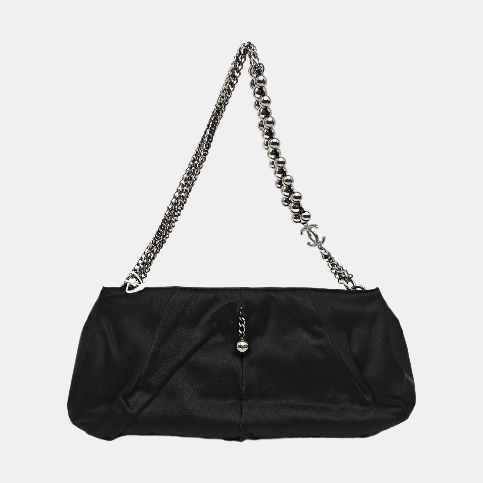 Nylon Top Handle Bag Black