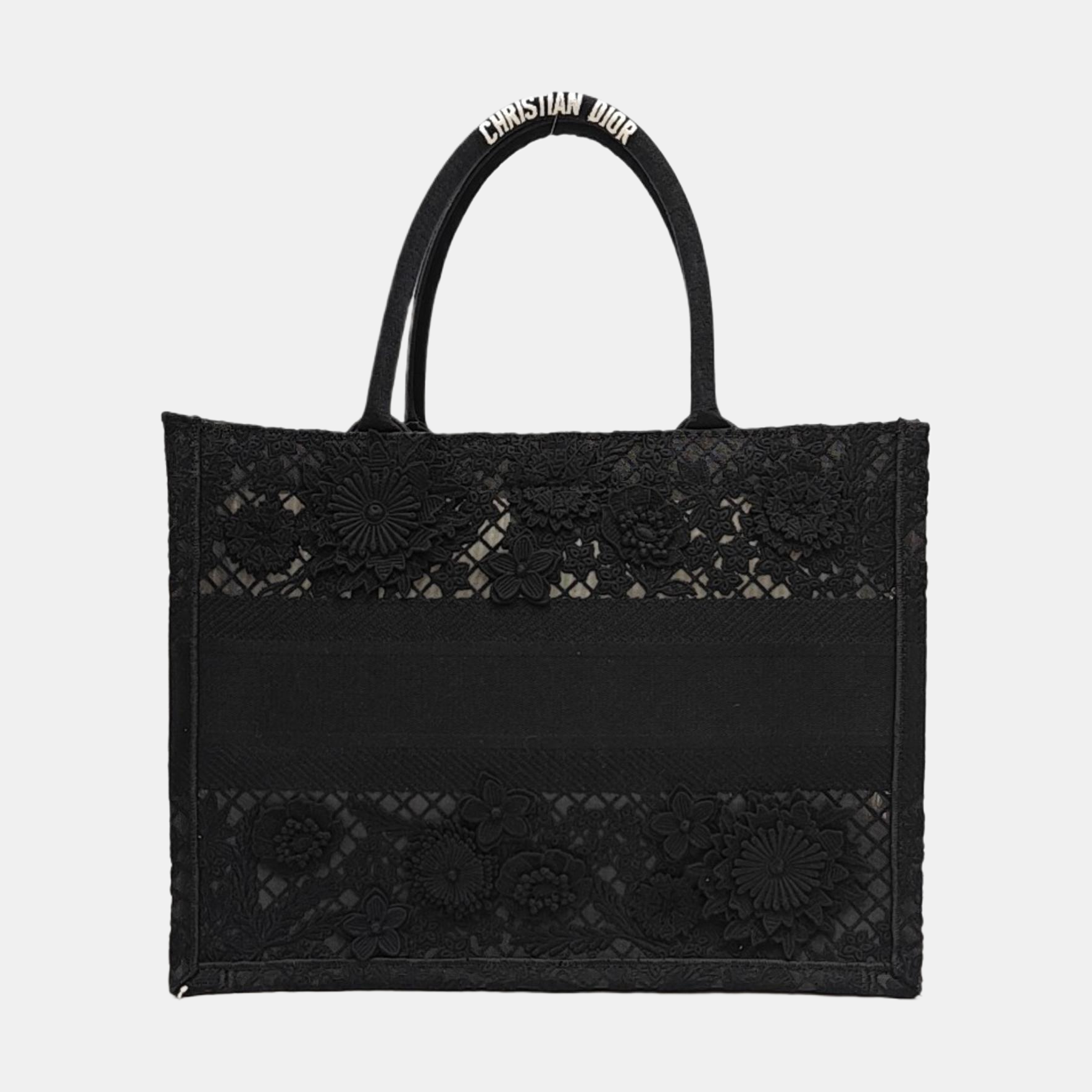 Book Tote Medium Canvas Black