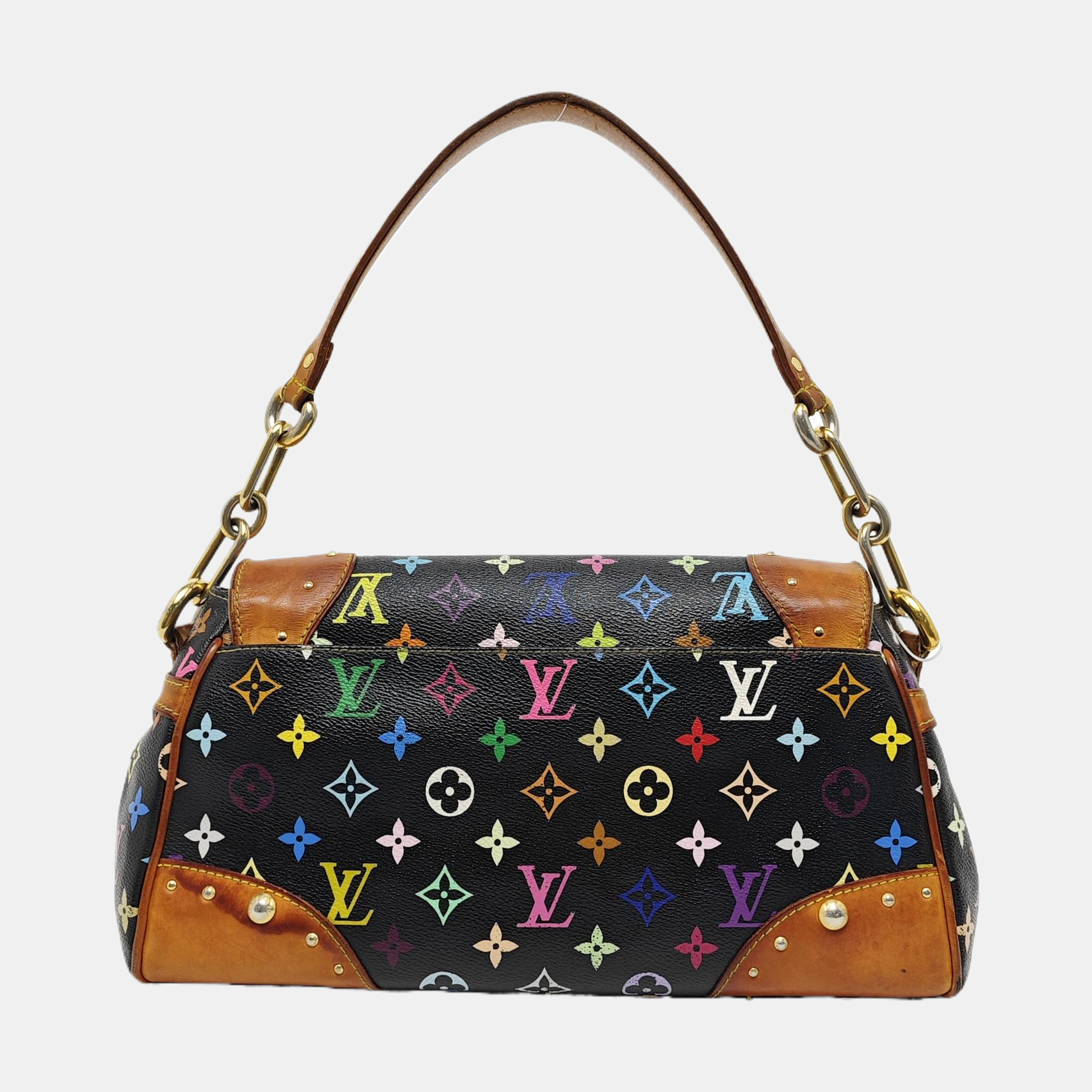 LV × TM BEVERLY MM Monogram Coated Canvas Black