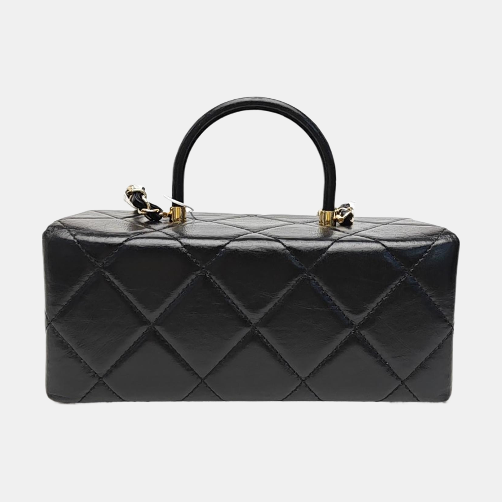 Quilted Calfskin Shoulder Bag Black