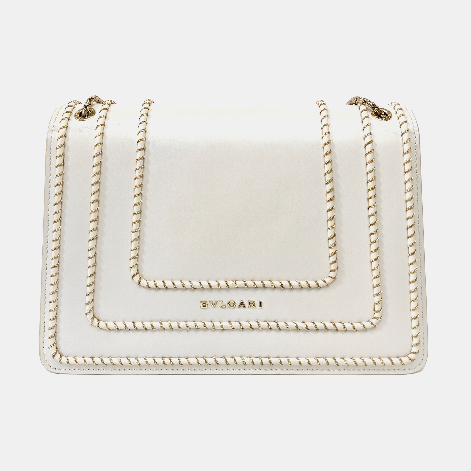 SERPENTI FOREVER Medium Calfskin White