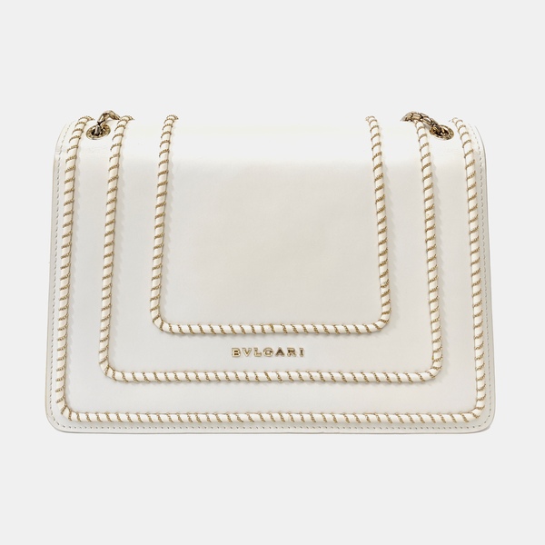 SERPENTI FOREVER Medium Calfskin White