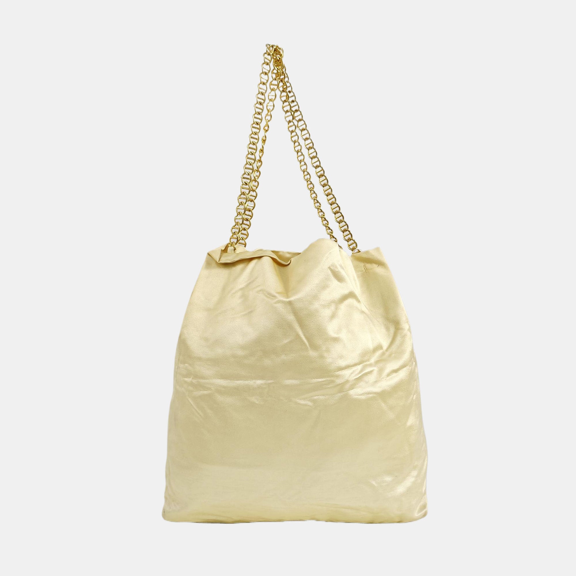 Nylon Bucket Bag Gold