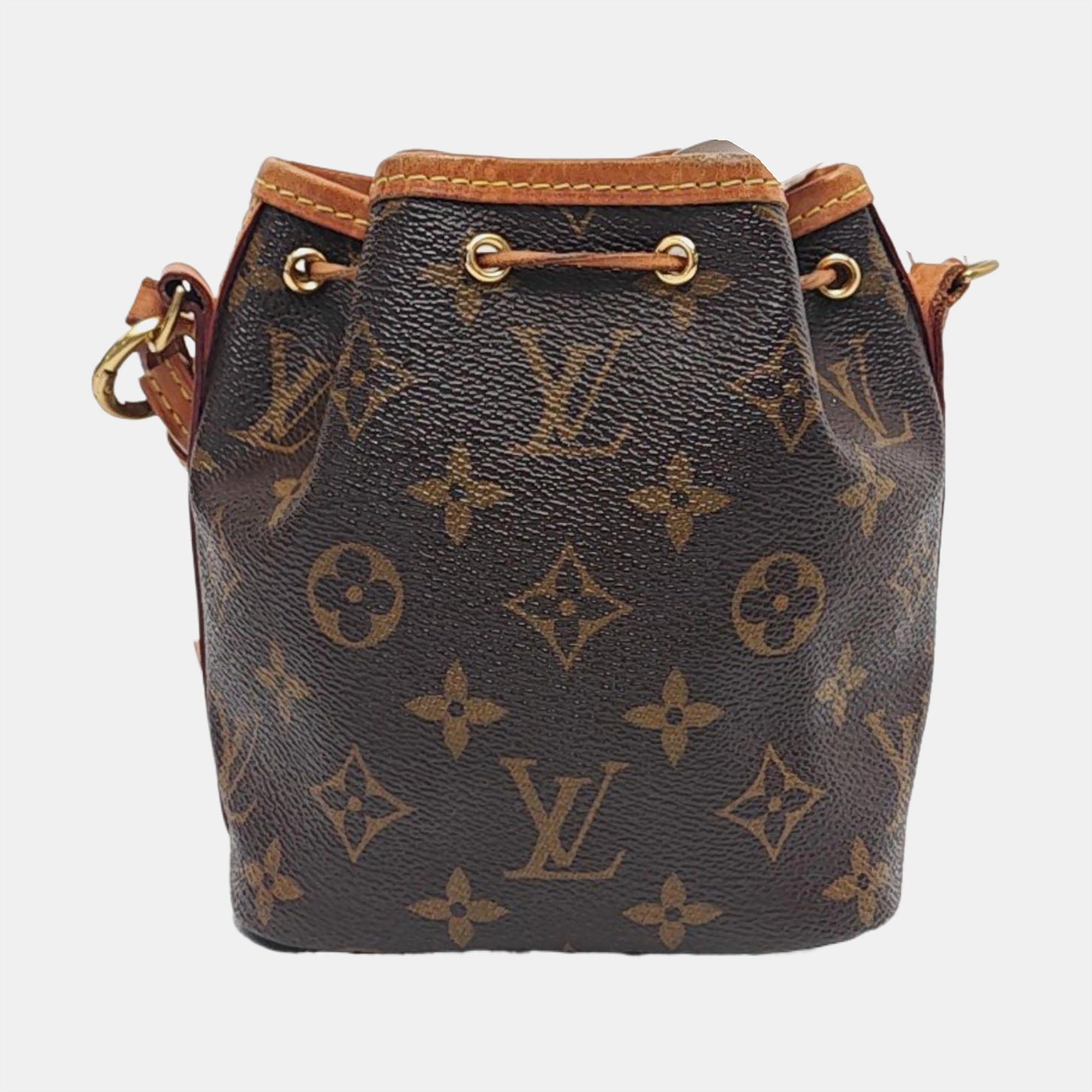 NÉONOÉ Nano Monogram Coated Canvas Brown