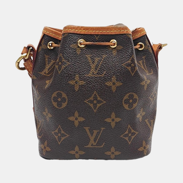 NÉONOÉ Nano Monogram Coated Canvas Brown