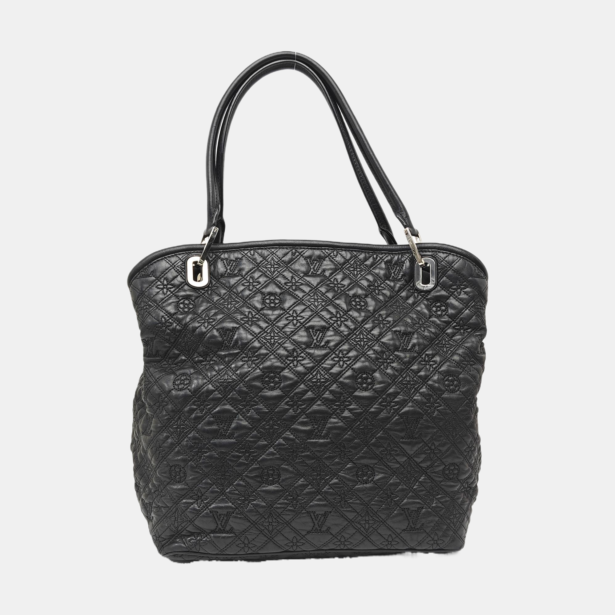 LILIA Monogram Calfskin Black