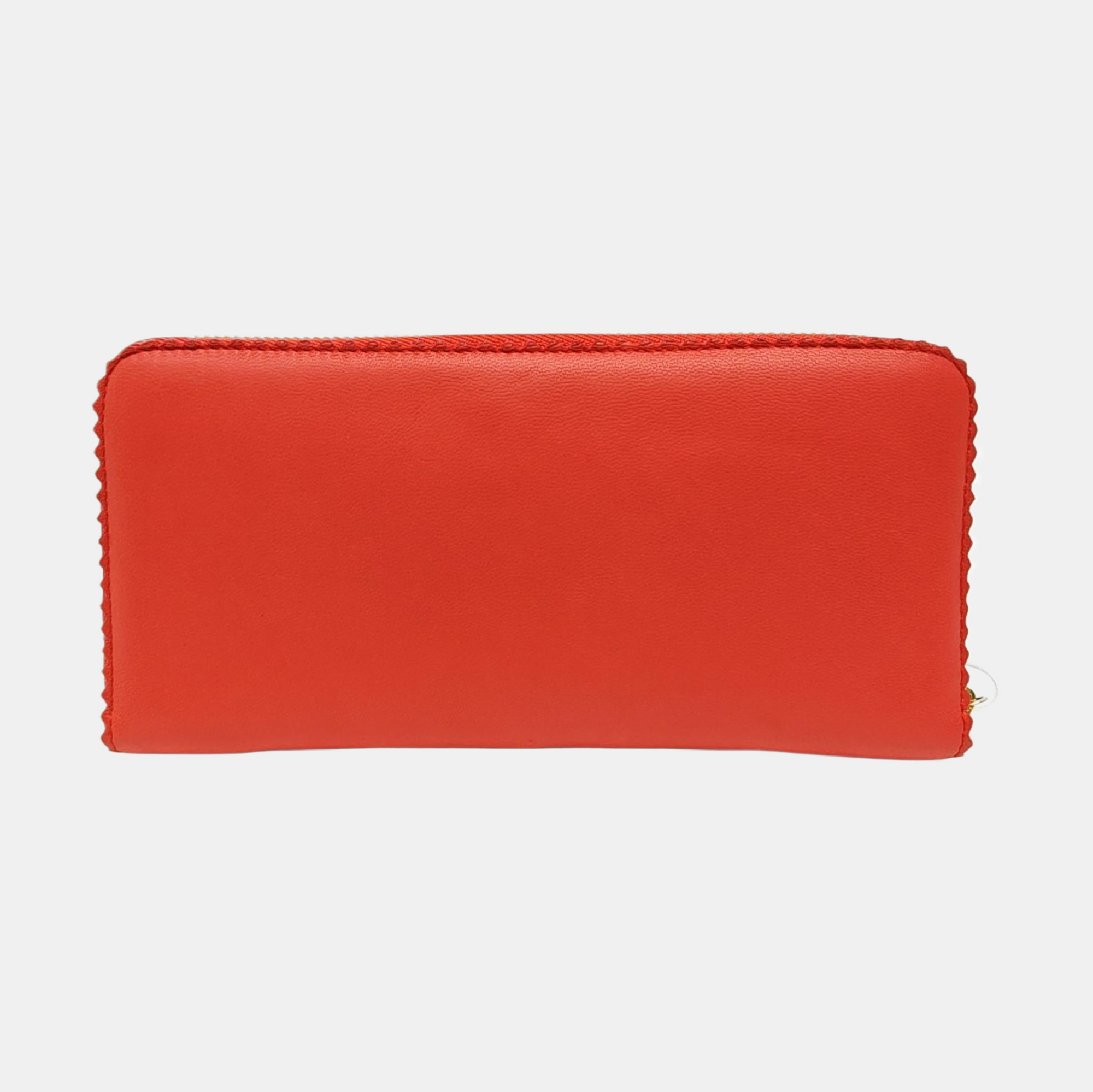 Brand Lambskin Red Wallet