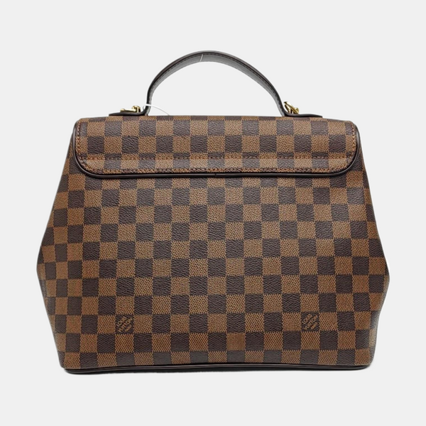 BERGAMO MM Damier Ebene Coated Canvas Brown