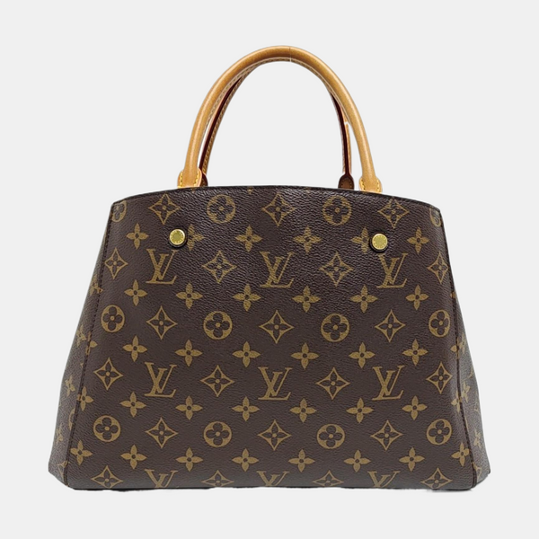 MONTAIGNE Monogram Coated Canvas Brown