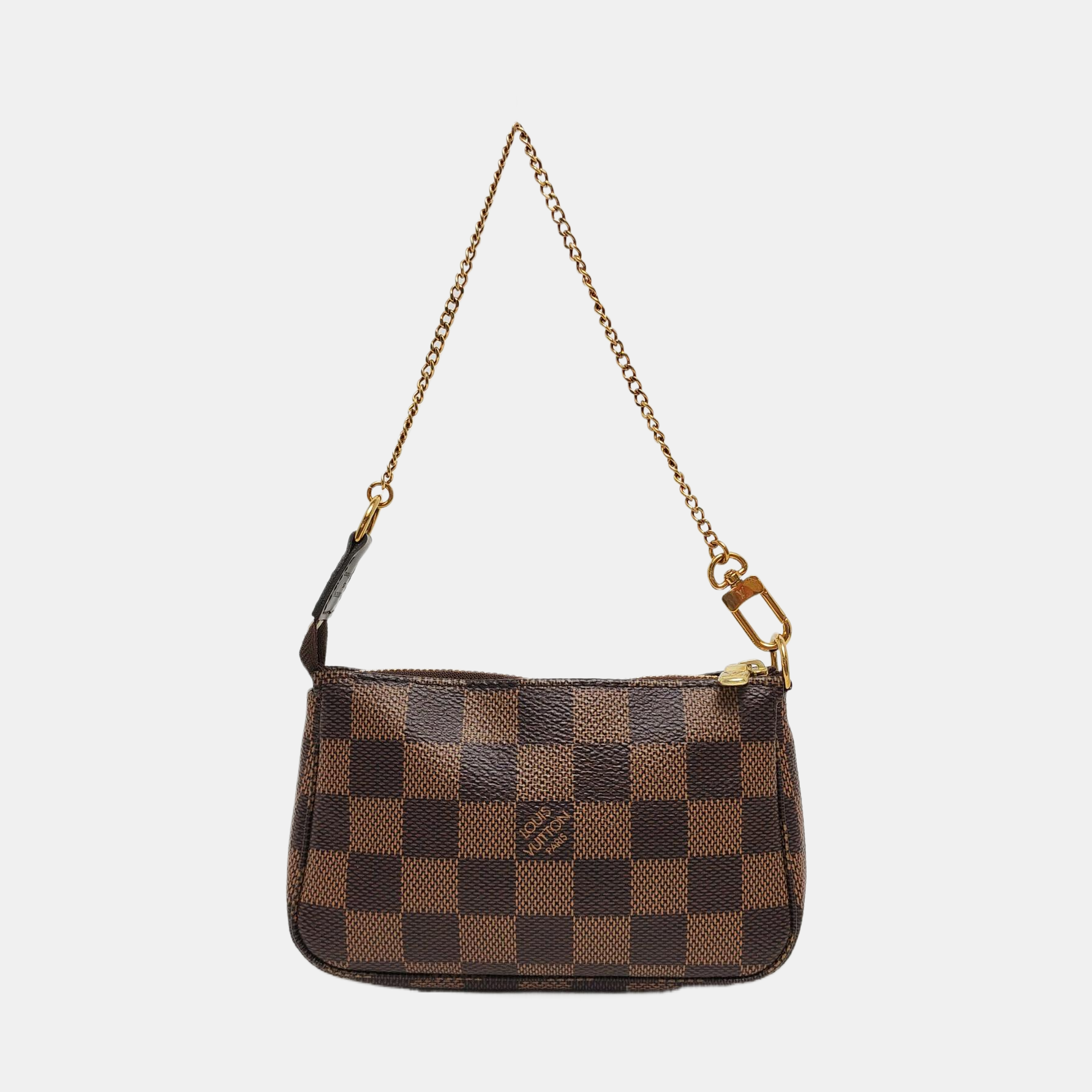 ACCESSOIRES Mini Damier Ebene Coated Canvas Brown