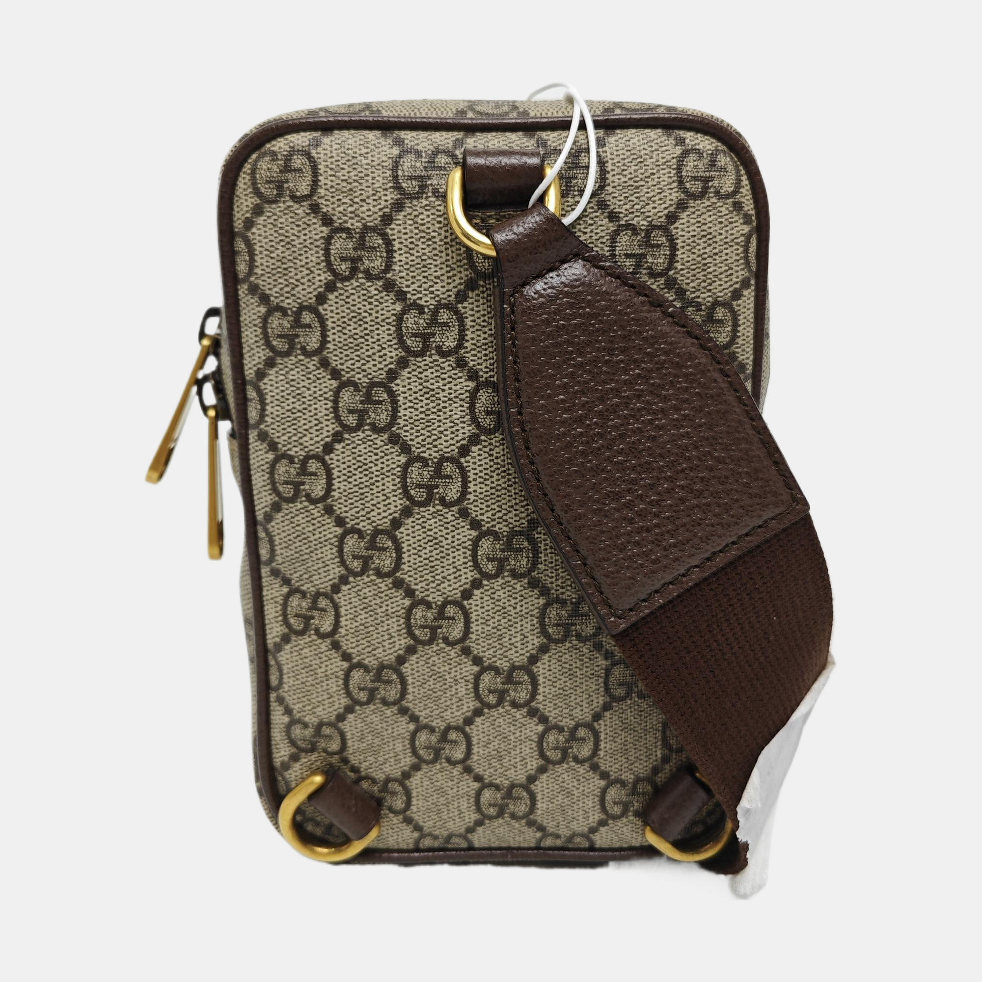 Ophidia Mini Monogram Coated Canvas Beige