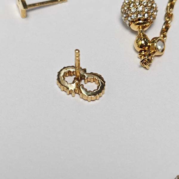 La Petite Tribale Metal Gold Earrings