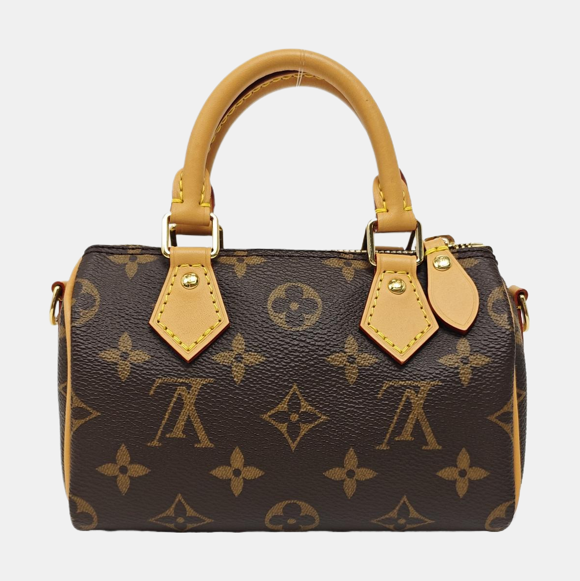 SPEEDY Nano Monogram Coated Canvas Brown