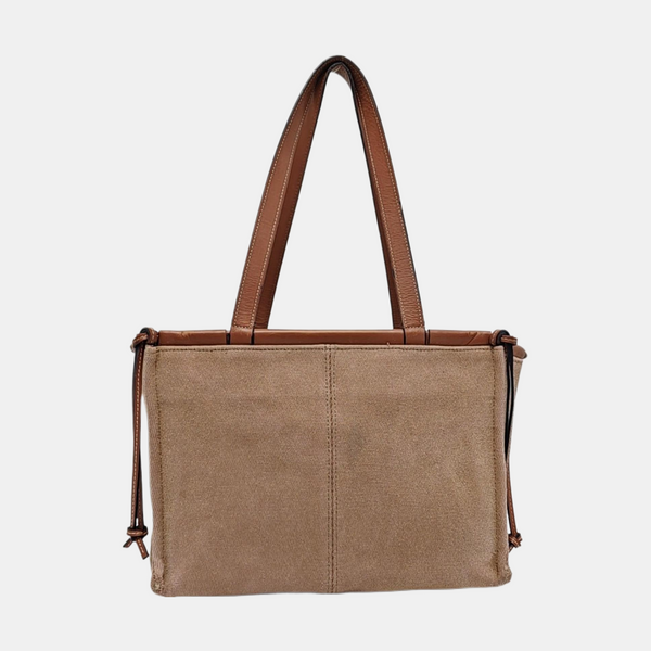 Cushion Small Canvas Brown