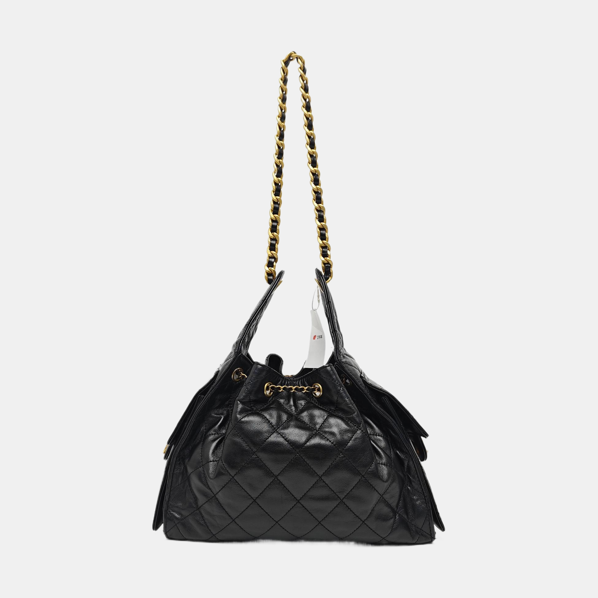 CHANEL 25 Small Quilted Calfskin Black