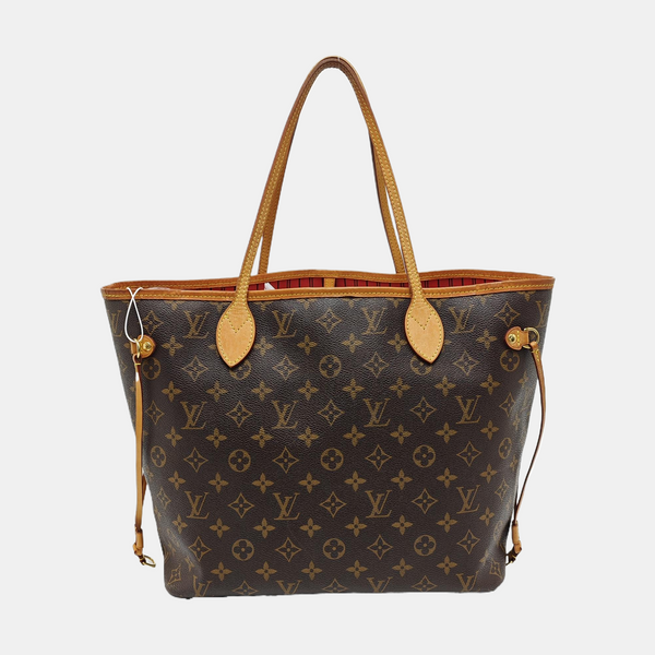 NEVERFULL MM Monogram Coated Canvas Brown