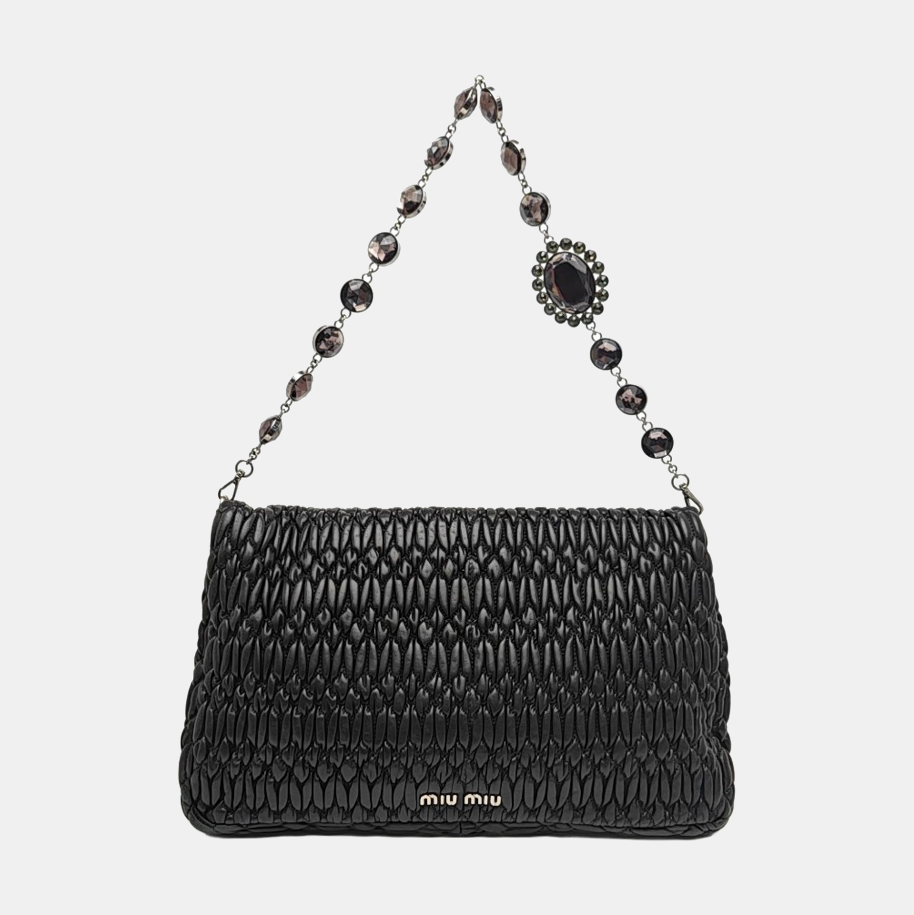 Crystal Lambskin Black