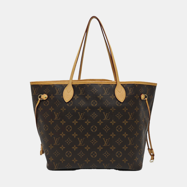 NEVERFULL MM Monogram Coated Canvas Brown