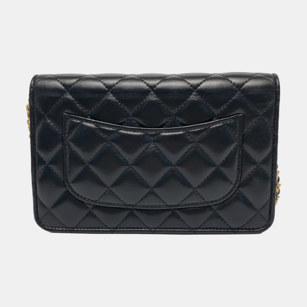 WOC Quilted Lambskin Black