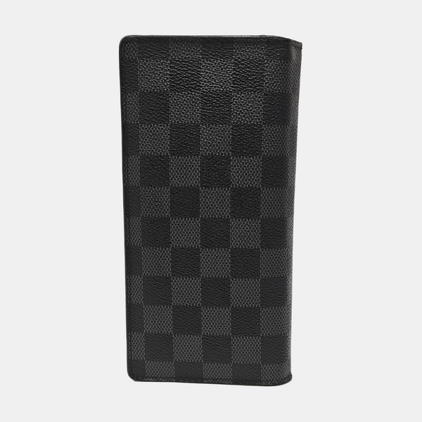 BRAZZA Damier Coated Canvas Blue Wallet