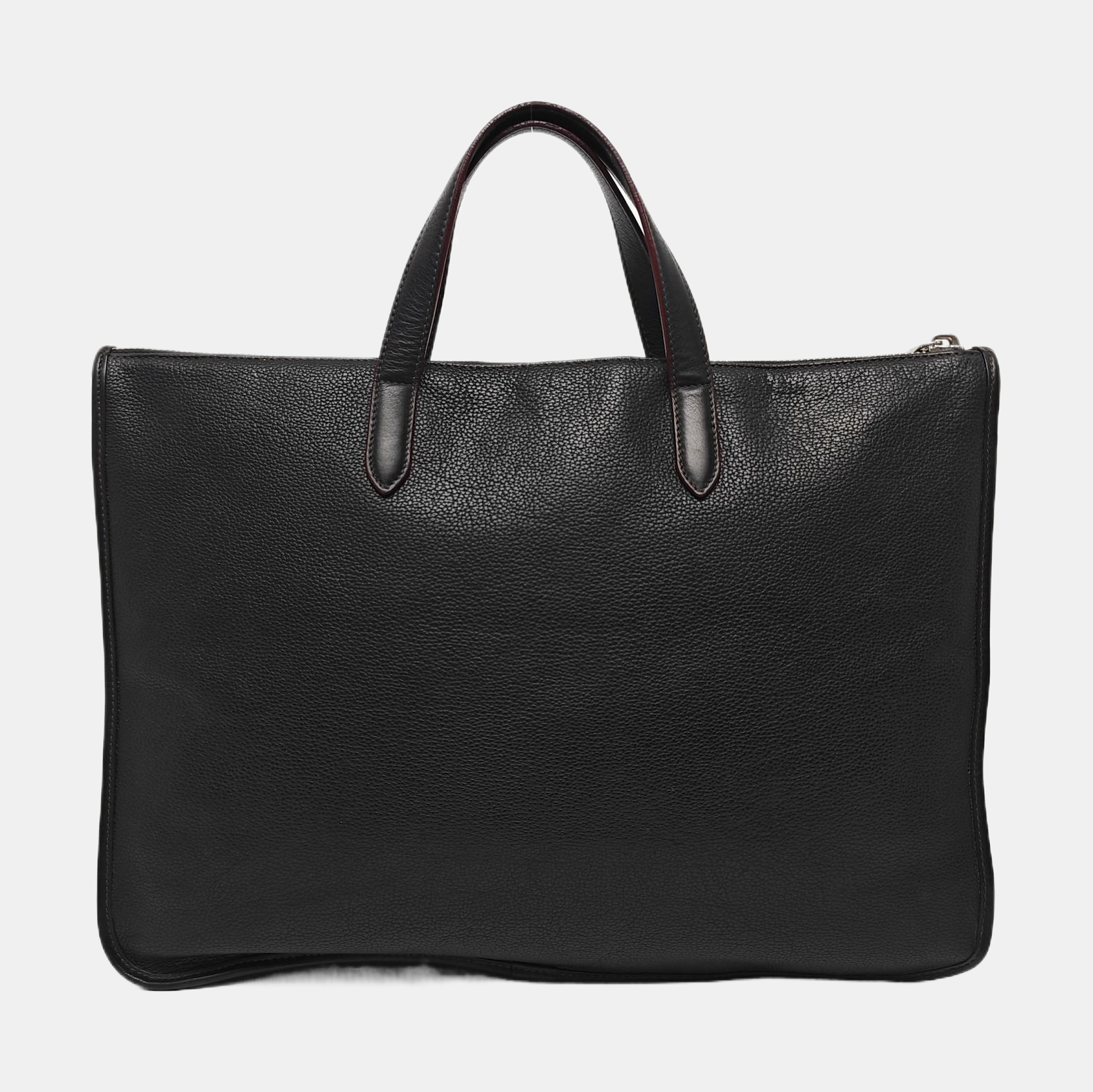 Calfskin Top Handle Bag Black