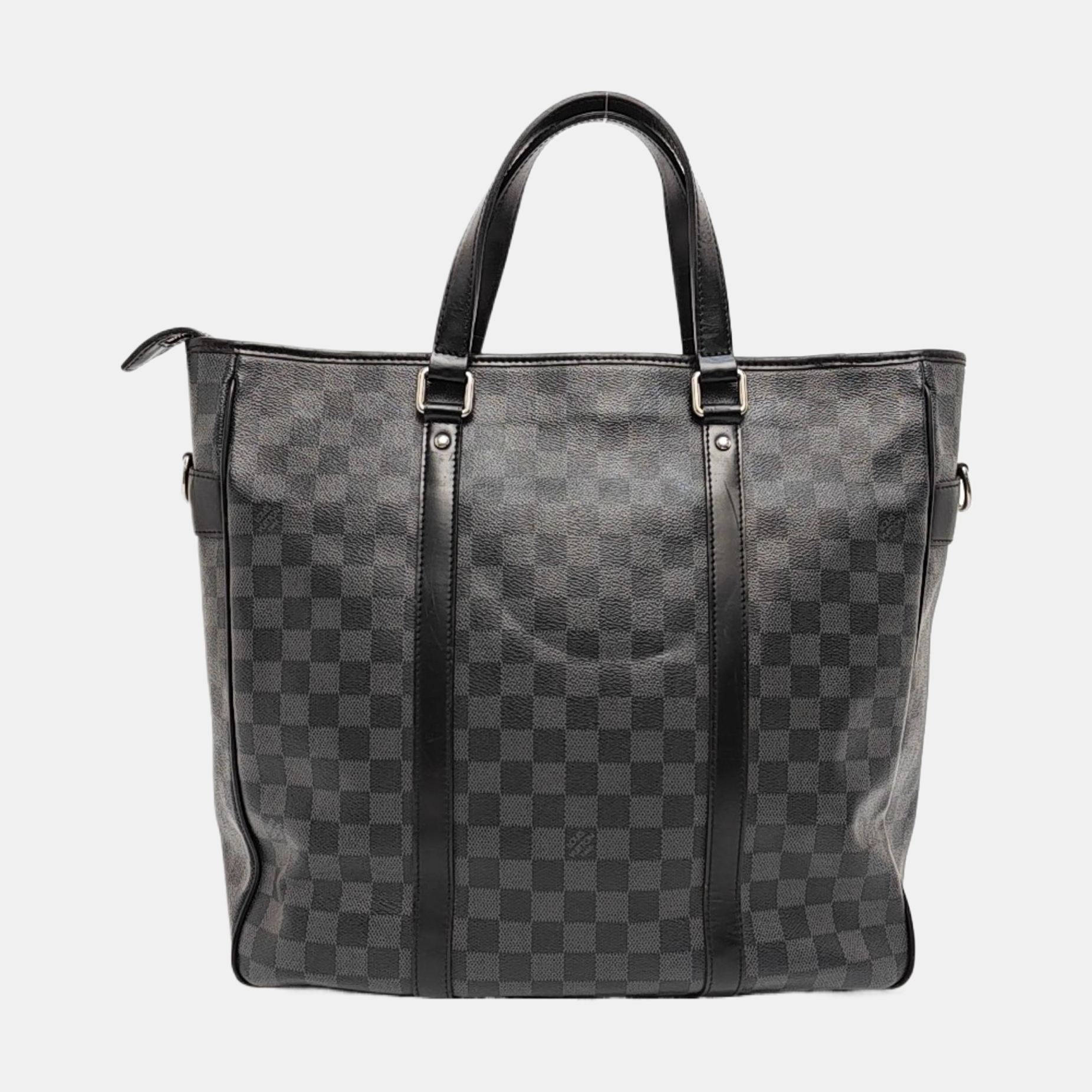 TADAO MM Damier Graphite Coated Canvas Gray