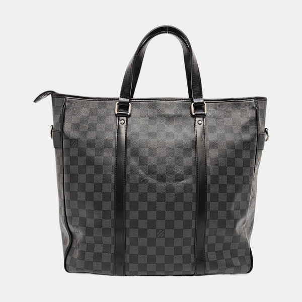 TADAO MM Damier Graphite Coated Canvas Gray