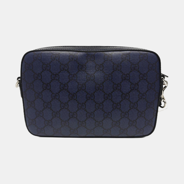 Ophidia Small Monogram Coated Canvas Blue