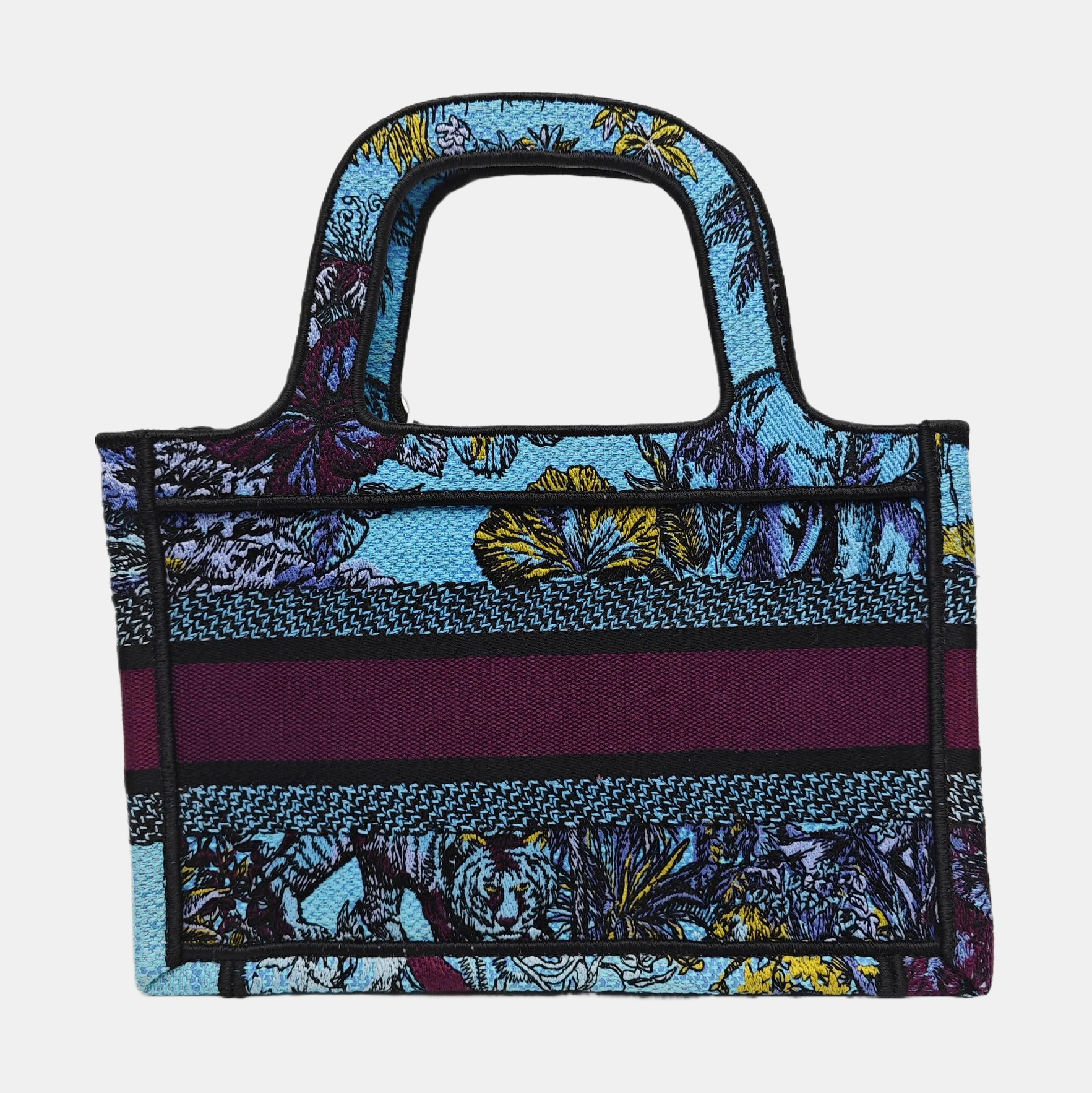 Book Tote Mini Canvas Blue