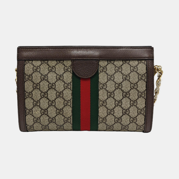 Authenticated pre-owned  Ophidia Medium Monogram Coated Canvas Beige - Shoulder Bag at Looply