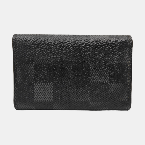 Damier Graphite Coated Canvas Key Pouch Gray