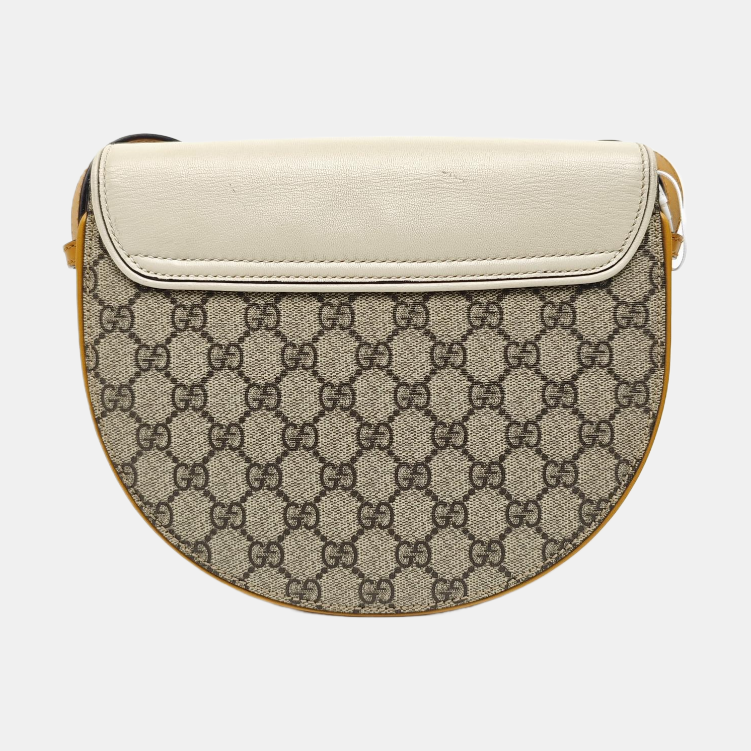 Padlock Small Monogram Coated Canvas Beige